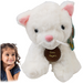 PLUSZAK MASKOTKA KOTEK PRZYTULANKA MIĘKKA 18cm KOT ANGORA TURECKA BIAŁY