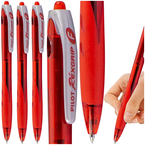 DŁUGOPIS AUTOMATYCZNY OLEJOWY WKŁAD PILOT SUPER GRIP CZERWONY - 3 sztuki