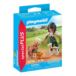 PLAYMOBIL DZIEWCZYNKA Z KOZAMI FIGURKA AKCESORIA SPECIAL PLUS 6 EL.