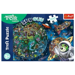 PUZZLE TREFLIKI W KOSMOSIE 100 EL. UKŁADANKA DLA DZIECI TREFL 16496