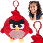 ANGRY BIRDS SQUASHY PODGIES BRELOK PLUSZOWY 12 cm CZERWONY PTAK