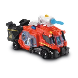 MOTOZAURY DINOZAUR TRANSFORMUJĄCY VTECH TRICERATOPS NEXOR STRAŻ POŻARNA