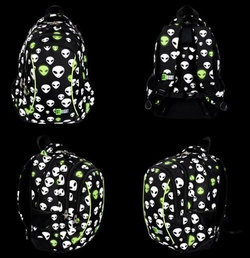 3w1 PLECAK BP-26 STRIGHT ALIENS ODBLASKOWI KOSMICI