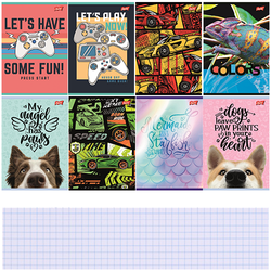 ZESZYT DO SŁÓWEK A6 KRATKA 16 KARTEK NOTATNIK SZKOLNY ST.MAJEWSKI - 8 sztuk