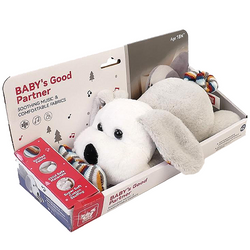 PLUSZAK MASKOTKA PIESEK PRZYTULANKA Z POZYTYWKĄ WYCISZAJĄCA KOŁYSANKA