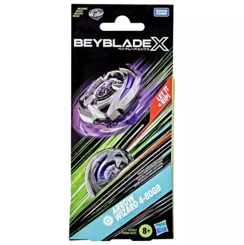 Beyblade x arrow wizard 4-80gb wirujący dysk bączek spinner hasbro