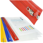 TECZKA Z SUWAKIEM ZAMKIEM A4+ RAPESCO PRZEZROCZYSTA ZIPPI BAG - 3 szt.