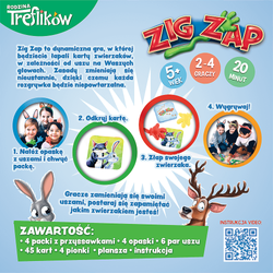 GRA PLANSZOWA ZRĘCZNOŚCIOWA ZIG ZAP GADŻETY TREFL