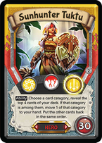 KARTA GRA LIGHTSEEKERS BOHATER - SUNHUNTER TUKTU