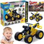 KLOCKI KONSTRUKCYJNE QUAD ŚWIATŁA LED SCIENZA HI TECH 10w1 STEM LISCIANI