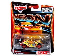 SAMOCHÓD AUTA CARS NEON METAL MIGUEL CAMINO MATTEL