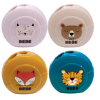 TEMPERÓWKA PODWÓJNA Z POJEMNIKIEM LIS MIŚ KOTEK TYGRYS INTERDRUK - 4 szt.