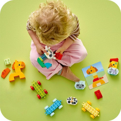 LEGO DUPLO POCIĄG ZE ZWIERZĄTKAMI KONIK OWIECZKA KRÓWKA DUŻE KLOCKI 10412