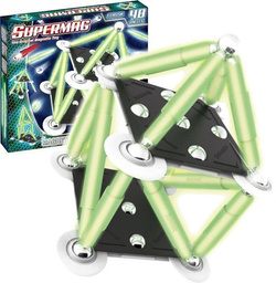 KLOCKI MAGNETYCZNE SUPERMAG CLASSIC GLOW 48 EL