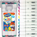 MARKERY DWUSTRONNE BAMBINO FLAMASTRY MAZAKI PISAKI TRÓJKĄTNE 12 KOLORÓW