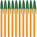 DŁUGOPIS BIC ORANGE FINE 0,8mm Z ZATYCZKĄ ORYGINALNY ZIELONY - 10 sztuk