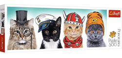 PUZZLE 500 ELEMENTÓW PANORAMICZNE PUSZYSTA EKIPA KOTY UKŁADANKA TREFL 29504