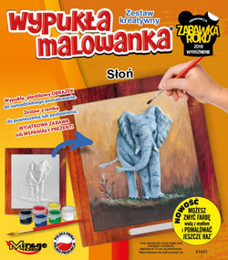 WYPUKŁA MALOWANKA ZOO SŁOŃ SŁONIK - MIRAGE HOBBY