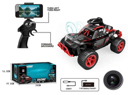 SAMOCHÓD ZDALNIE STEROWANY TERENOWY Z KAMERĄ HD APLIKACJA FPV WiFi USB AUTO