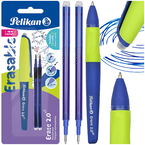 DŁUGOPIS ZMAZYWALNY WYMAZYWALNY ŚCIERALNY PELIKAN NIEBIESKI 0.7mm + WKŁADY