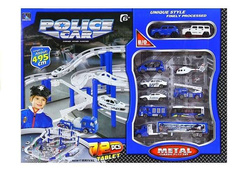 TOR SAMOCHODOWY DUŻY 495CM POLICJA POJAZDY HELIKOPTER CIĘŻARÓWKA ZNAKI