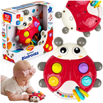 MELODYJNA BIEDRONKA GRZECHOTKA SENSROYCZNA KORALIKOWA KARUZELA ŚWIECI DUMEL