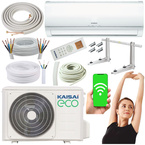 KLIMATYZATOR ŚCIENNY KAISAI ECO 3,5kW 12KTH2 GRZANIE ZESTAW MONTAŻOWY 3MB