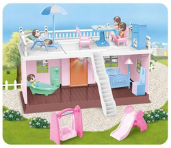 DOMEK DLA LALEK VILLA MY DREAM HOUSE ASKATO AKCESORIA MEBELKI ŚWIECI