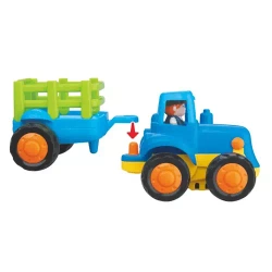 TRAKTOR Z PRZYCZEPĄ DLA MALUCHA CIĄGNIK Z NAPĘDEM