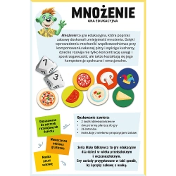 GRA EDUKACYJNA DLA DZIECI MNOŻENIE MAŁY ODKRYWCA UKŁADANKA TREFL 02802