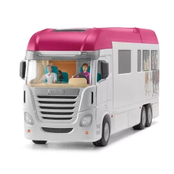 Schleich 42619 SAMOCHÓD DO TRANSPORTU KONI KAMPER Z BASENEM