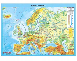 DUŻY PODKŁAD LAMINOWANY DWUSTRONNY - MAPA EUROPY