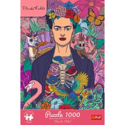 PUZZLE 1000 ELEMENTÓW FRIDA KAHLO: KWITNĄCA DUSZA UKŁADANKA TREFL 12096
