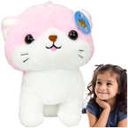 KOTEK PLUSZAK MASKOTKA MIŁY W DOTYKU UROCZY ZWIERZĄTKO 20 cm RÓŻOWY