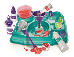 ZESTAW KREATYWNY KOLOROWE LAKIERY BROKATY NAUKOWA ZABAWA CLEMENTONI