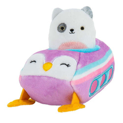 SQUISHMALLOW MIŚ PANDA - POJAZD Z MINI PLUSZAKIEM