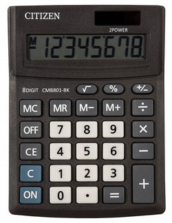 KALKULATOR BIUROWY CITIZEN CMB801-BK BUSINESS 8 CYFROWY CZARNY