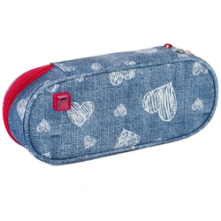 PIÓRNIK SZKOLNY SASZETKA USZTYWNIANA HEAD HD-197 ASTRA NIEBIESKI SERCA 