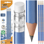 OŁÓWEK Z GUMKĄ HB TRÓJKĄTNY BEZDRZEWNY BIC EVOLUTION TRIANGLE 3 szt.