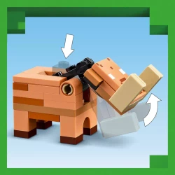 LEGO MINECRAFT ZASADZKA W PORTALU DO NETHERU KLOCKI FIGURKI 352 EL. 21255