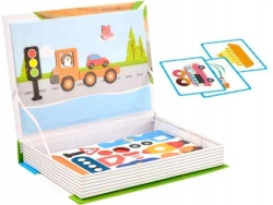 UKŁADANKA MAGNETYCZNA GENIALNY DZIECIAK EDUKACYJNA POJAZDY OBRAZKI ASKATO