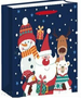 TORBA PREZENTOWA TOREBKA ŚWIĄTECZNA MIKOŁAJKI ŚWIĘTA  26 x 32 x 20 cm 