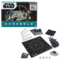 SCRABBLE STAR WARS GWIEZDNE WOJNY GRA SŁOWNA PLANSZOWA POLSKA WERSJA MATTEL