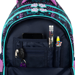 PLECAK SZKOLNY 4-KOMOROWY MAJEWSKI MY LITTLE FRIEND KITTY PARTY KOTEK