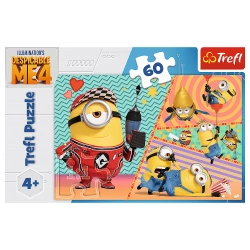 PUZZLE MINIONKI 60 ELEMENTÓW WESOŁE MINIONKI UKŁADANKA TREFL 17395
