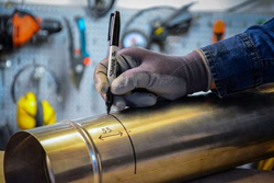 MARKER CZARNY PERMAMENTNY SHARPIE FINE PISAK MAZAK WODOODPORNY - 5 sztuk