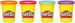 PLAY-DOH CIASTOLINA 4 TUBY UZUPEŁNIAJĄCE 448g SŁOICZKI HASBRO MASA LODY