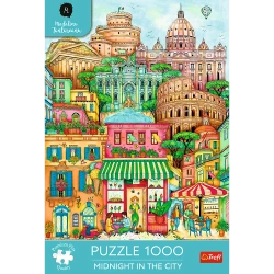 PUZZLE 1000 ELEMENTÓW O PÓŁNOCY W RZYMIE WŁOCHY UKŁADANKA TREFL 12072