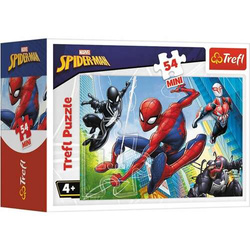 PUZZLE MINI 54 ELEMENTY CZAS NA SPIDER-MANA UKŁADANKA TREFL 19606