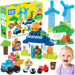 MEGA BLOKS KLOCKI KONSTRUKCYJNE DLA MALUCHA ECO HOUSE EKODOMEK 92 EL.